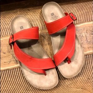 White Mountain Carly Red Sandals size 10